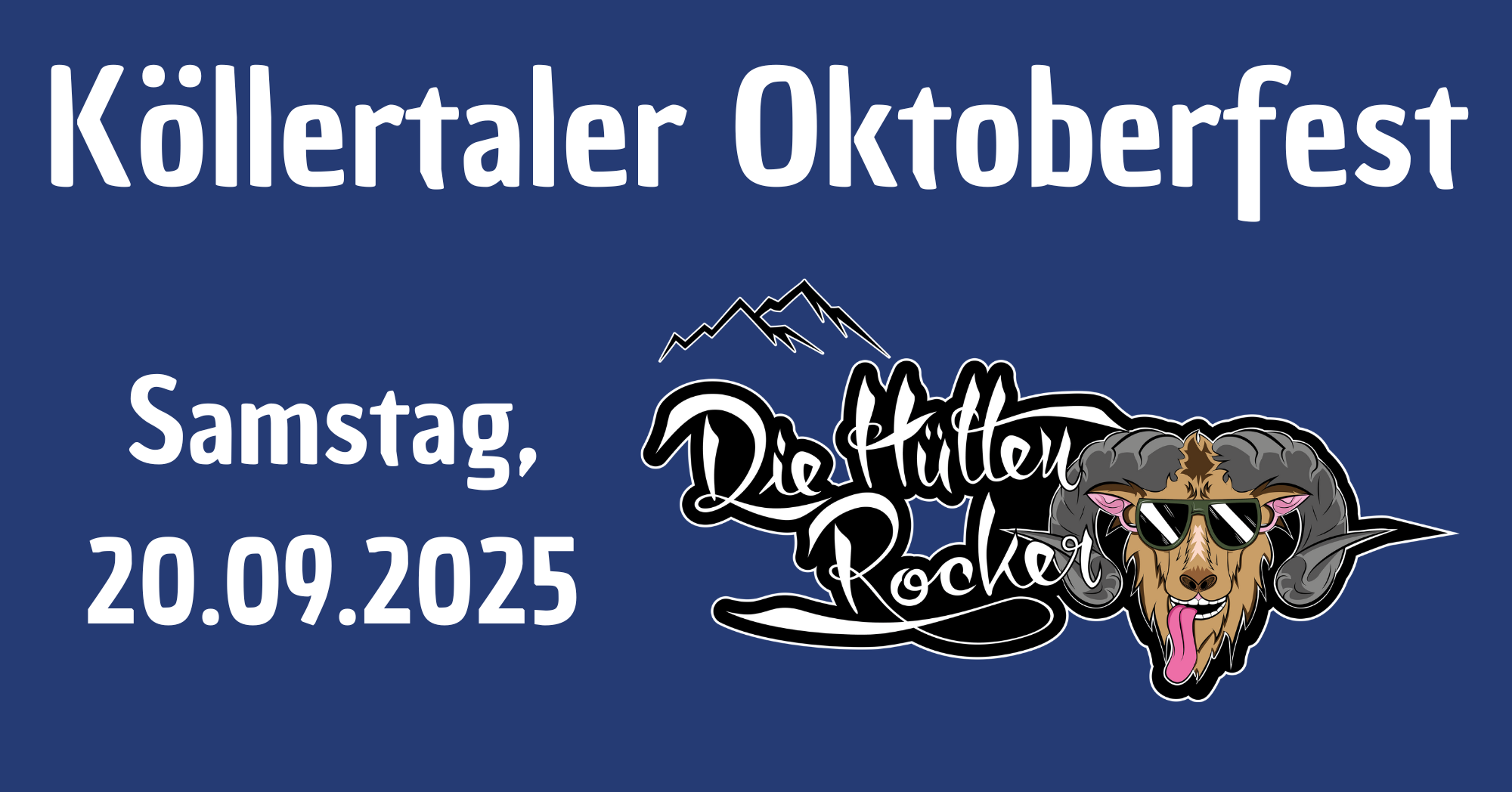 Cover Samstag mit Band Die Hüttenrocker