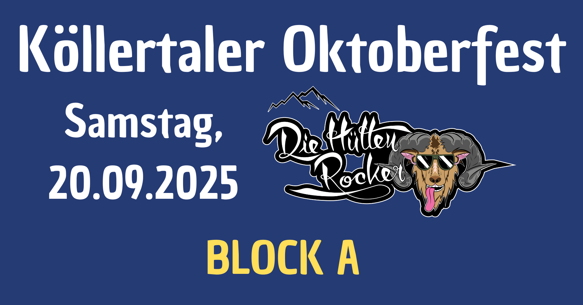 Cover Samstag mit Band Die Hüttenrocker