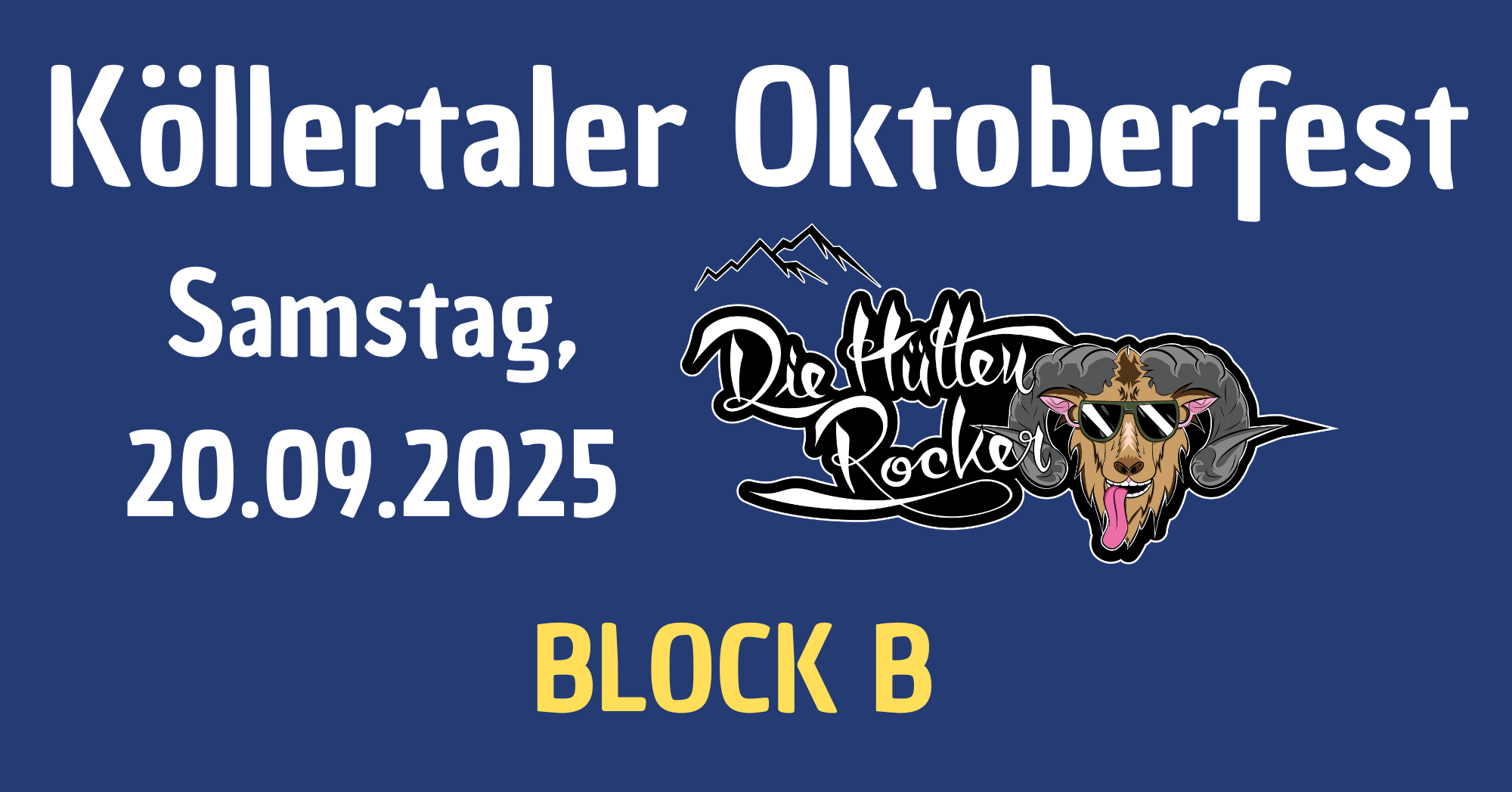 Cover Samstag mit Band Die Hüttenrocker