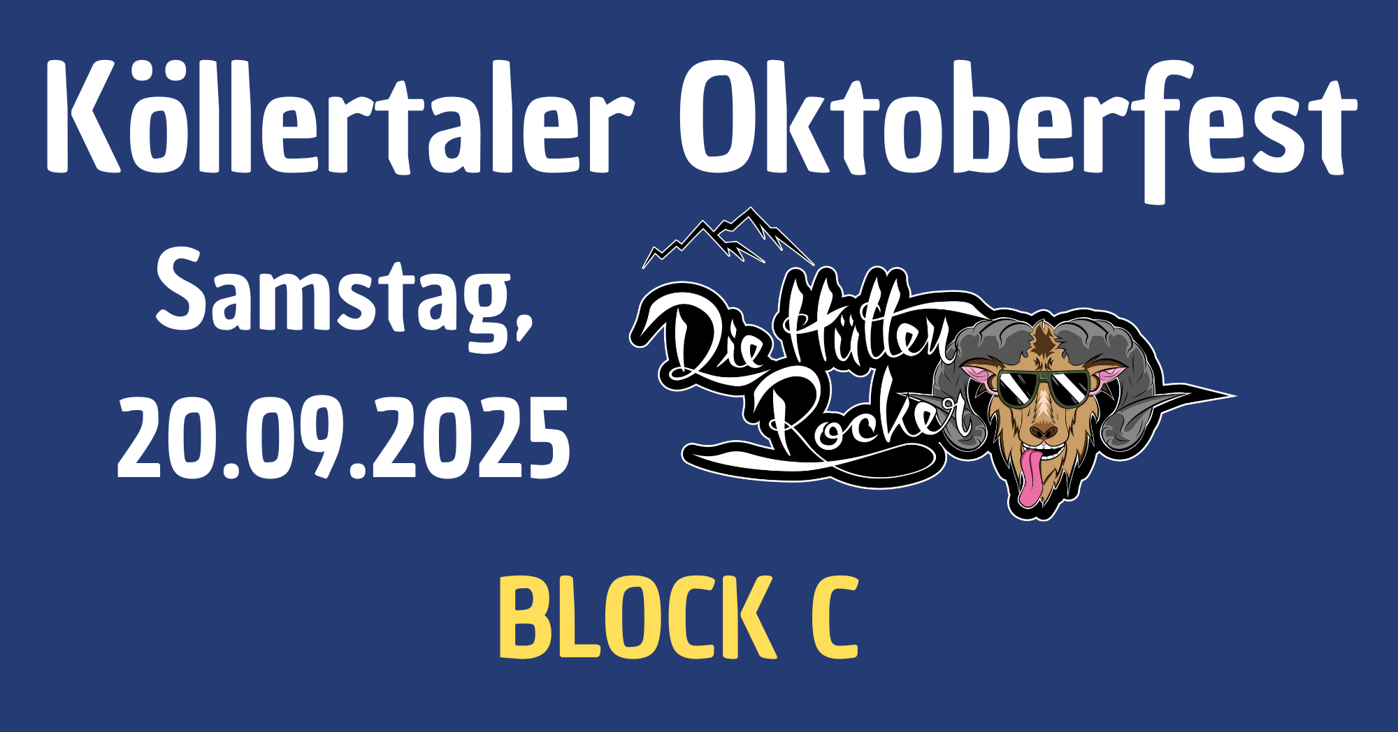 Cover Samstag mit Band Die Hüttenrocker