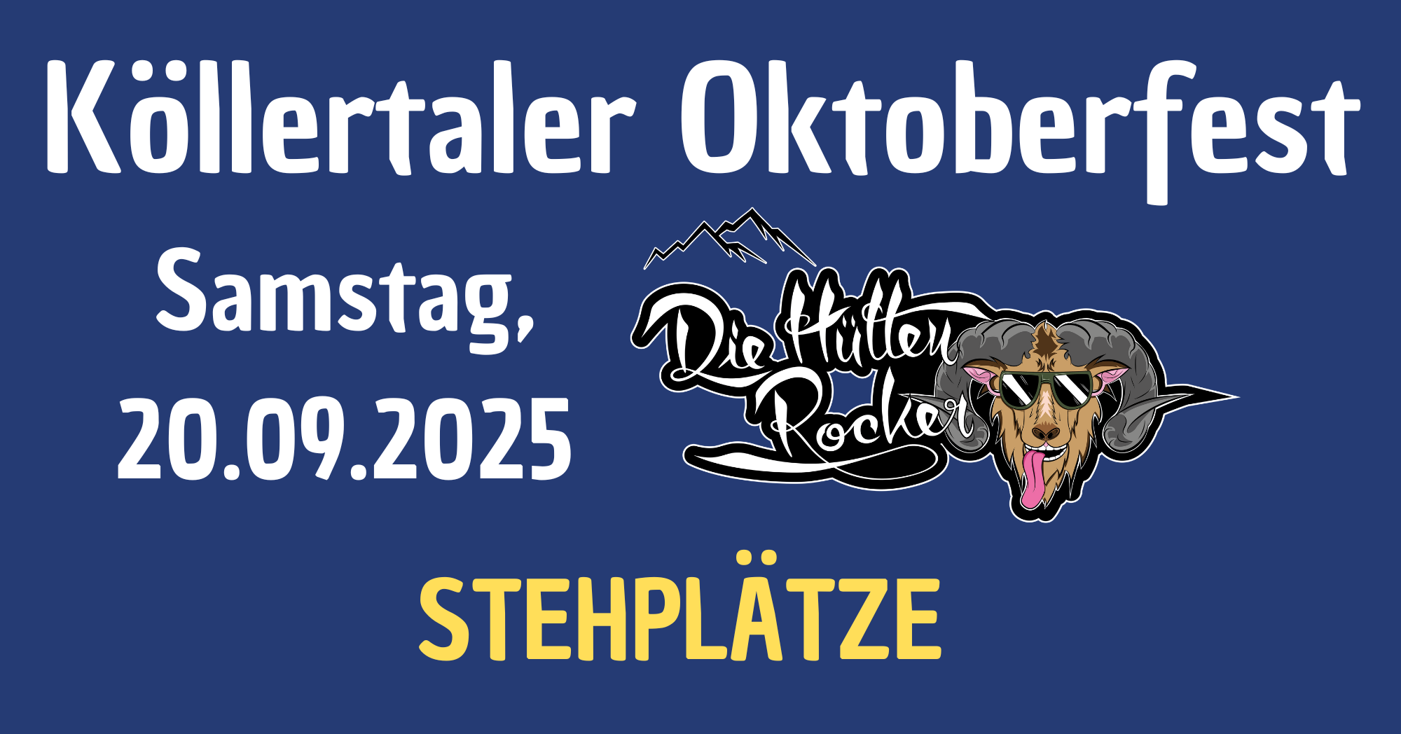 Cover Samstag mit Band Die Hüttenrocker